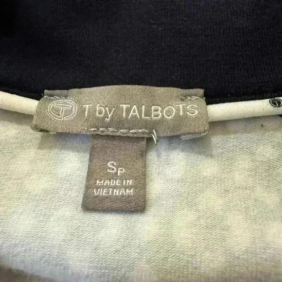 T by Talbots EVERYDAY YOGA JACKET - GEO FLORAL - Size Small Petite - Picture 2 of 5